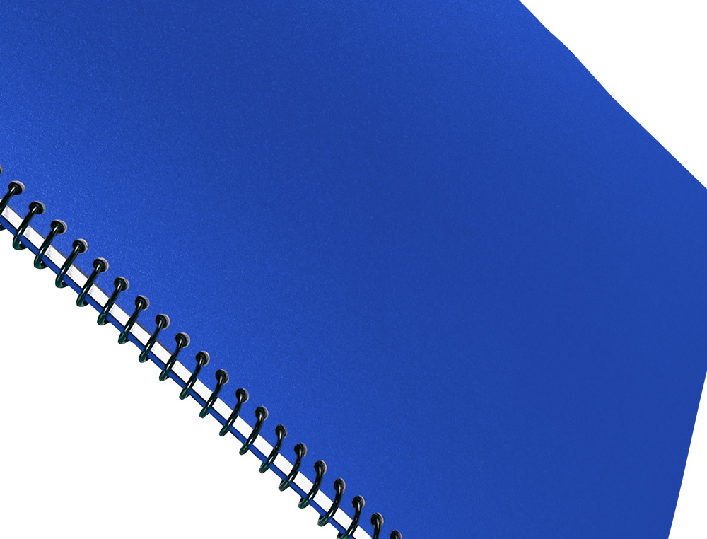 TAPA ENCUADERNACION LIDERPAPEL POLIPROPILENO A4 0.5MM AZUL OPACO PAQUETE DE 100 UNIDADES