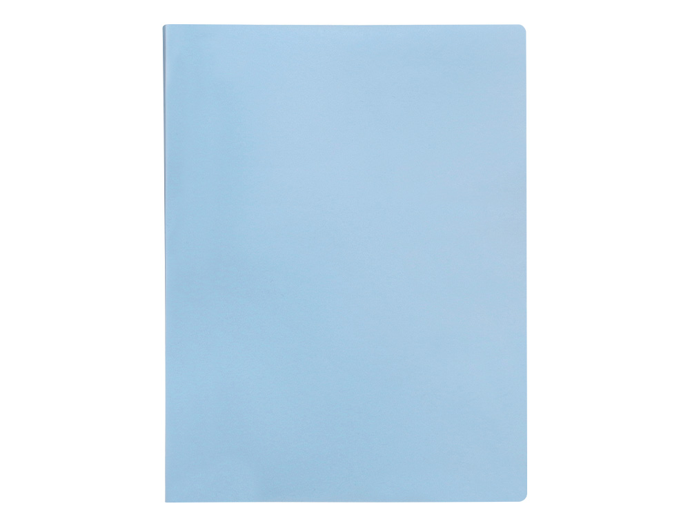CARPETA LIDERPAPEL ESCAPARATE 30 FUNDAS POLIPROPILENO DIN A4 CELESTE OPACO