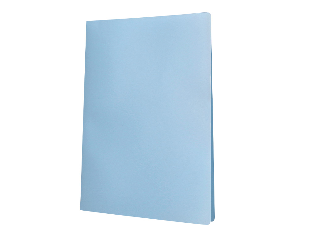 CARPETA LIDERPAPEL ESCAPARATE 30 FUNDAS POLIPROPILENO DIN A4 CELESTE OPACO