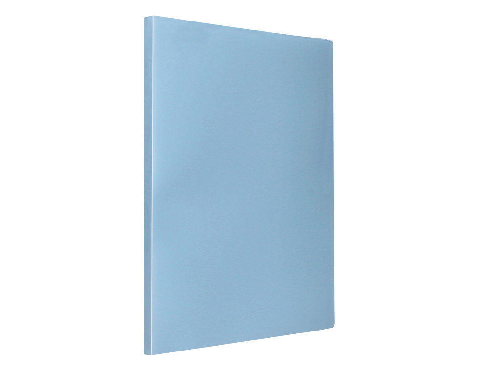 CARPETA LIDERPAPEL ESCAPARATE 30 FUNDAS POLIPROPILENO DIN A4 CELESTE OPACO