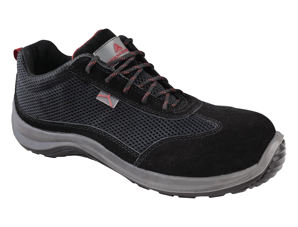 ZAPATOS DE SEGURIDAD DELTAPLUS ASTI PIEL DE SERRAJE AFELPADO SUELA DE COMPOSITE NEGRO TALLA 40