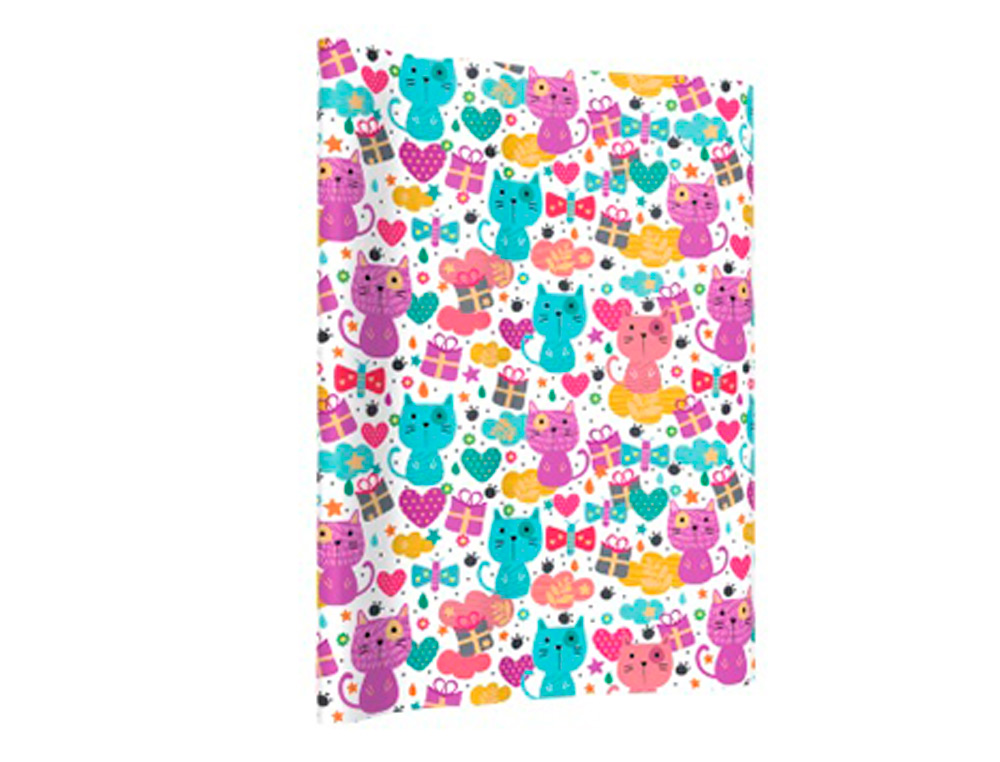 PAPEL DE REGALO BASIKA INFANTIL ROLLO ANCHO 1 M LONGITUD 3 MT DISEOS SURTIDOS