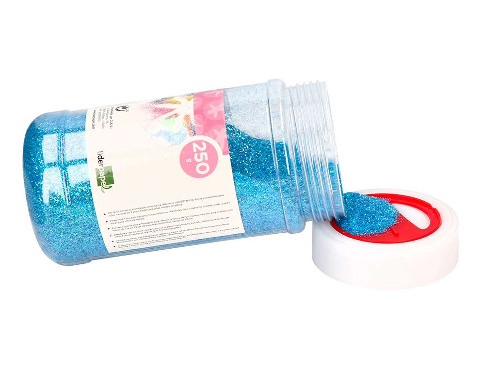 PURPURINA LIDERPAPEL FANTASIA COLORES METALICOS PASTELES SURTIDOS BOTE DE 250 GR