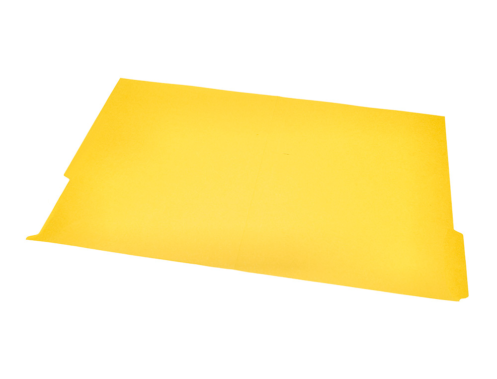SUBCARPETA CARTULINA LIDERPAPEL FOLIO PESTAÑA DERECHA 240G/M2 AMARILLO