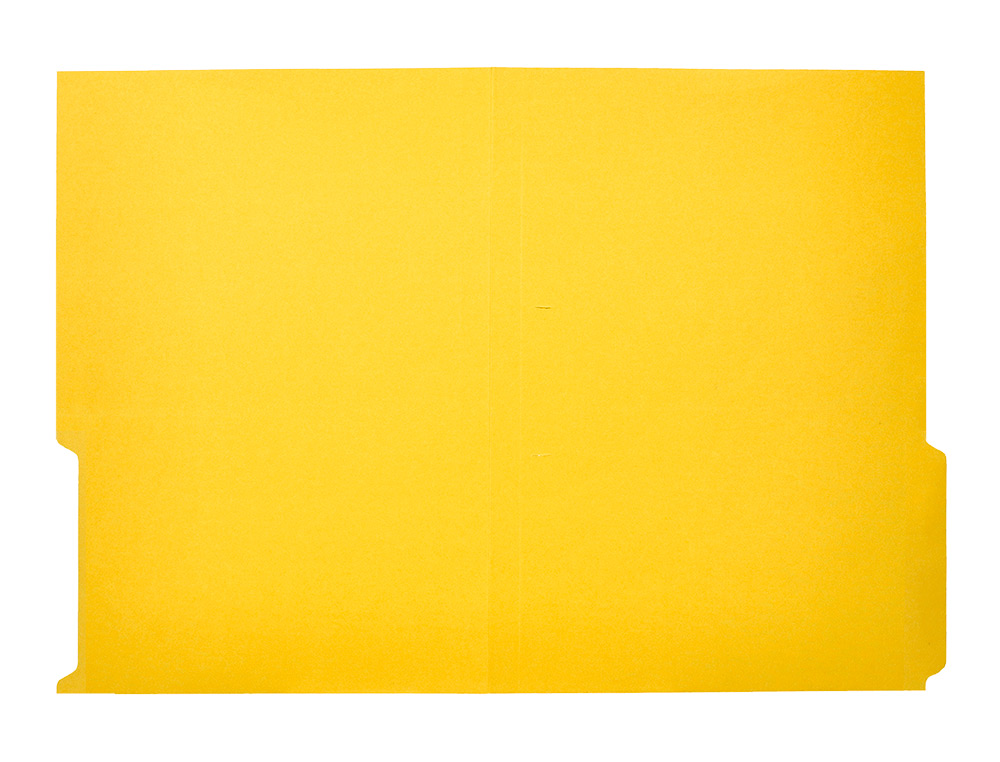 SUBCARPETA CARTULINA LIDERPAPEL FOLIO PESTAÑA DERECHA 240G/M2 AMARILLO