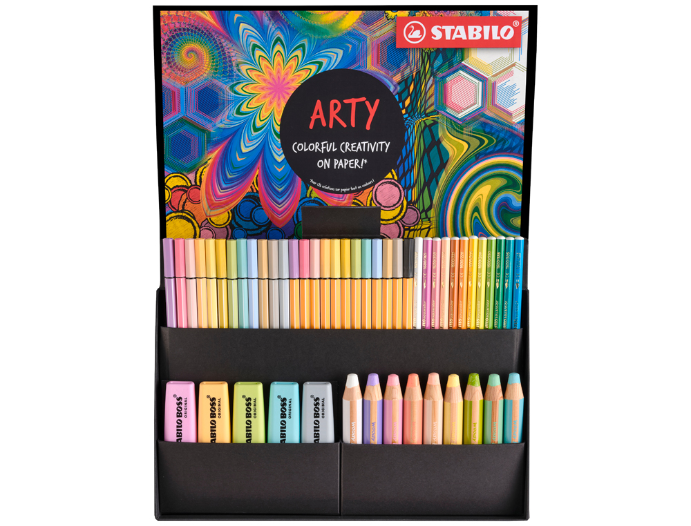 SET STABILO CREATIVO ARTY LINE PASTEL 50 UNIDADES SURTIDAS