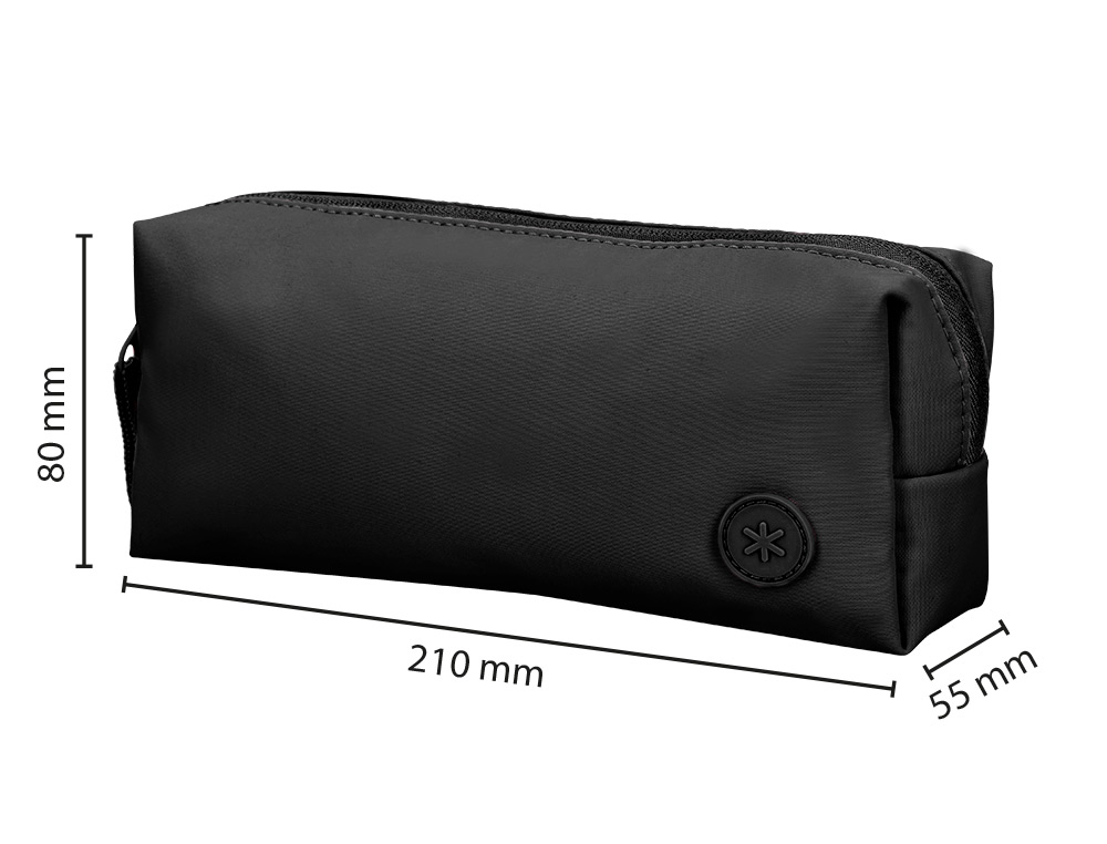 ESTUCHE PORTATODO ANTARTIK BASIC PACK 1 COMPARTIMENTO NEGRO COMPAERO MOCHILA 100X60X220 MM
