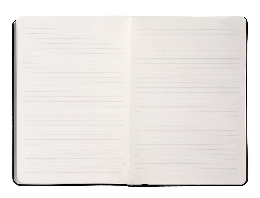 CUADERNO CON GOMILLA ANTARTIK NOTES TAPA DURA A5 HOJAS RAYAS NEGRO 100 HOJAS 80 GR FSC
