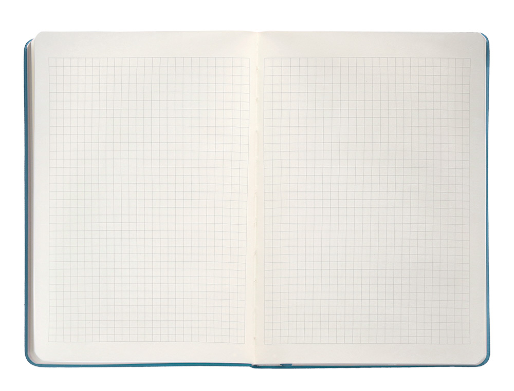 CUADERNO CON GOMILLA ANTARTIK NOTES TAPA DURA A5 HOJAS CUADRICULA AZUL CLARO 100 HOJAS 80 GR FSC