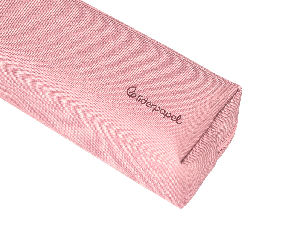 ESTUCHE PORTATODO LIDERPAPEL CLASSIC RECTANGULAR CON ASA 210X70MM ROSA