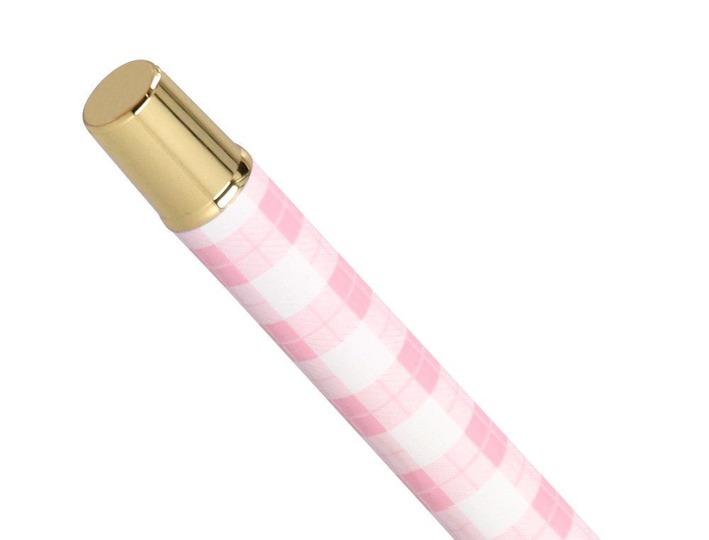 ROLLER BELIUS PERFECT PICNIC DAY ALUMINIO COLOR ROSA DORADO TINTA COLOR NEGRO CAJA DE DISEÑO