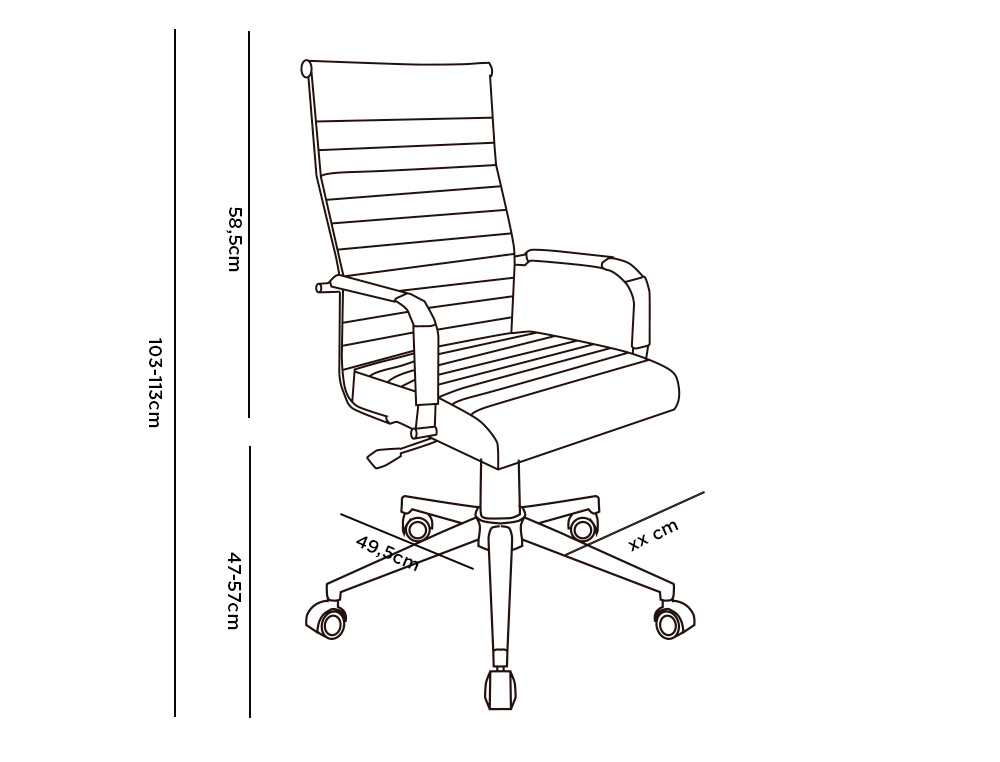 SILLA Q-CONNECT DIRECCION BOSA SIMIL PIEL BASE METALICA ALT MAX 1130 ANC 550 PROF 630 MM RUEDAS PREMIUM COLOR NEGRO