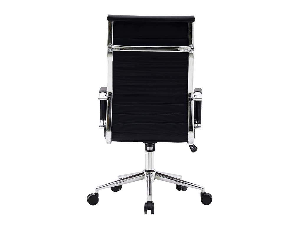 SILLA Q-CONNECT DIRECCION BOSA SIMIL PIEL BASE METALICA ALT MAX 1130 ANC 550 PROF 630 MM RUEDAS PREMIUM COLOR NEGRO