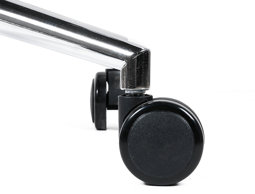 SILLA Q-CONNECT DIRECCION BOSA SIMIL PIEL BASE METALICA ALT MAX 1130 ANC 550 PROF 630 MM RUEDAS PREMIUM COLOR NEGRO