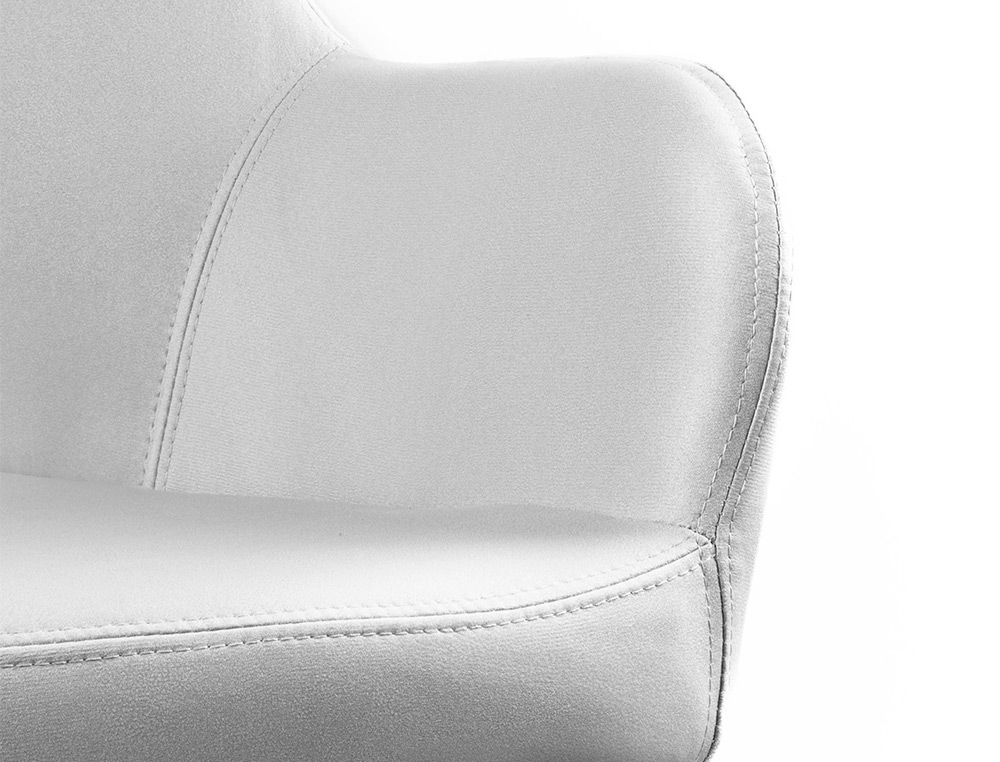 SILLA Q-CONNECT CONFIDENTE SIEMIONE BASE METALICA ALT MAX 820 ANC 570 PROF 580 COLOR GRIS CLARO