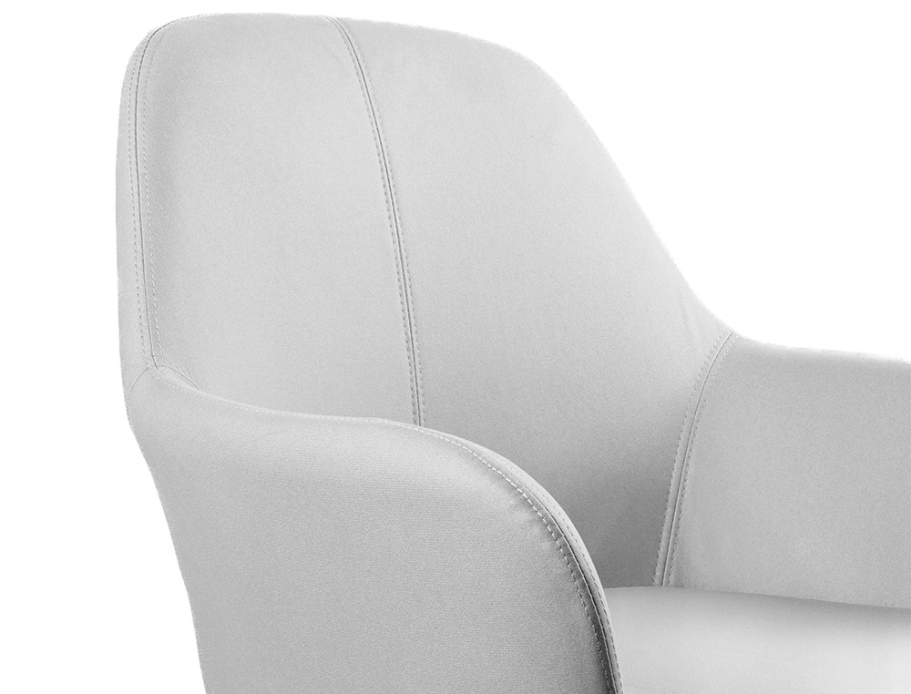 SILLA Q-CONNECT CONFIDENTE SIEMIONE BASE METALICA ALT MAX 820 ANC 570 PROF 580 COLOR GRIS CLARO