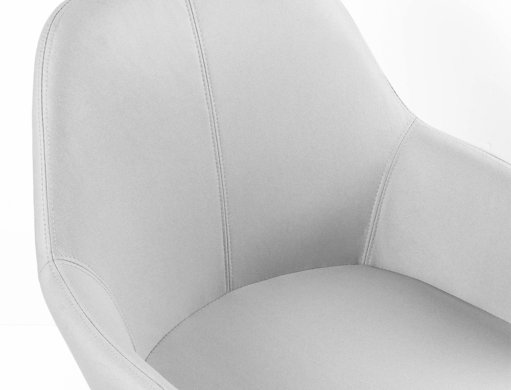SILLA Q-CONNECT CONFIDENTE SIEMIONE BASE METALICA ALT MAX 820 ANC 570 PROF 580 COLOR GRIS CLARO
