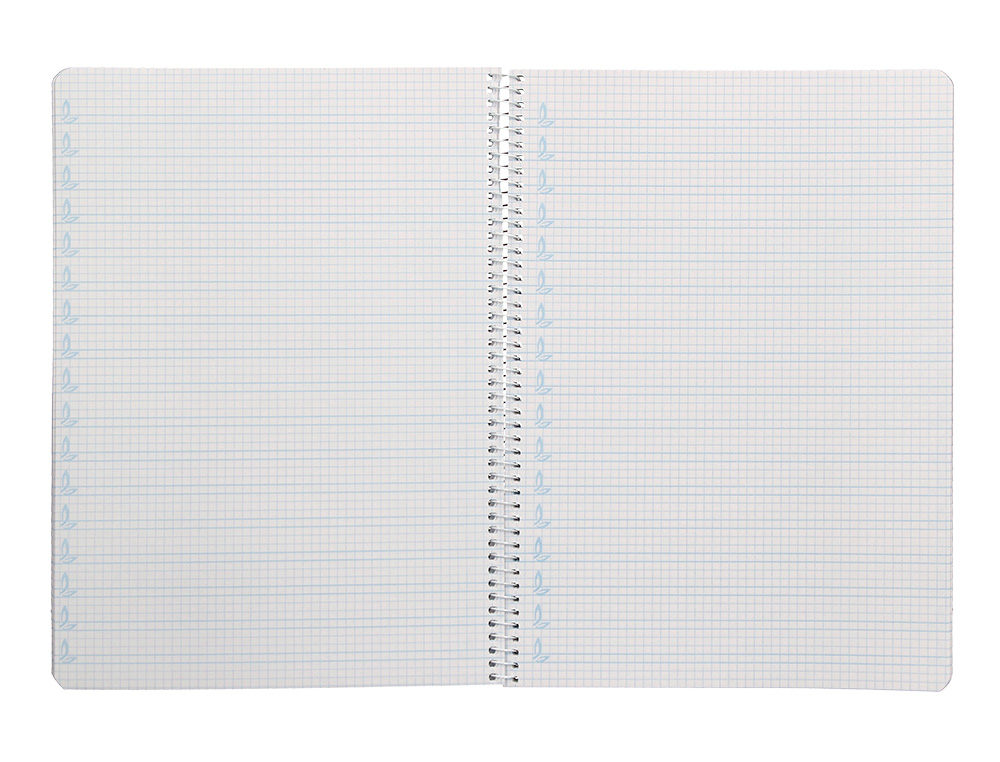 CUADERNO ESPIRAL LIDERPAPEL A4 PAUTAGUIA TAPA DURA 80H 90 GR CUADRO PAUTADO 4MM COLOR ROJO