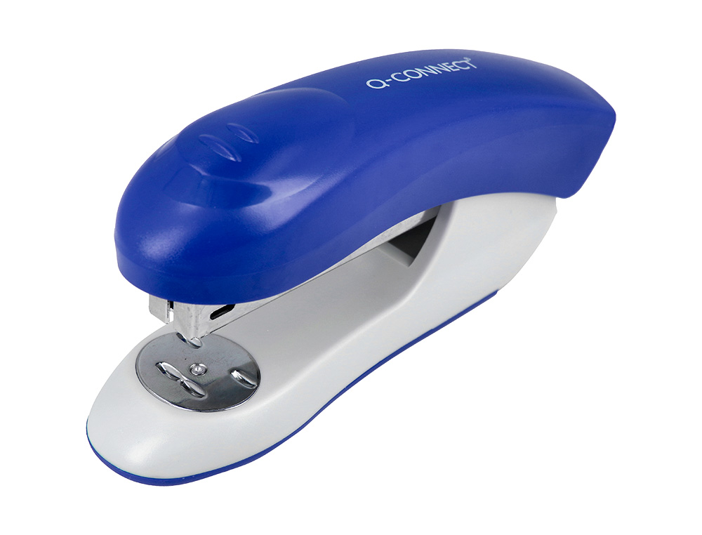 GRAPADORA Q-CONNECT KF14205 PLASTICO ABS AZUL CAPACIDAD 20 HOJAS
