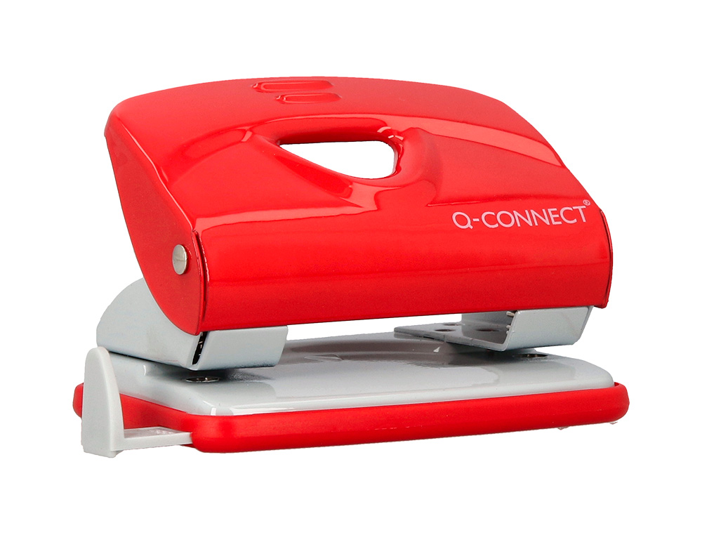 TALADRADOR Q-CONNECT KF14219 ROJO ABERTURA 2 MM CAPACIDAD 20 HOJAS