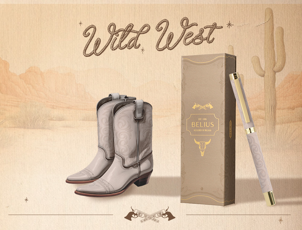 ROLLER BELIUS WILD WEST ALUMINIO COLOR BEIGE TINTA COLOR NEGRO CAJA DE DISEÑO