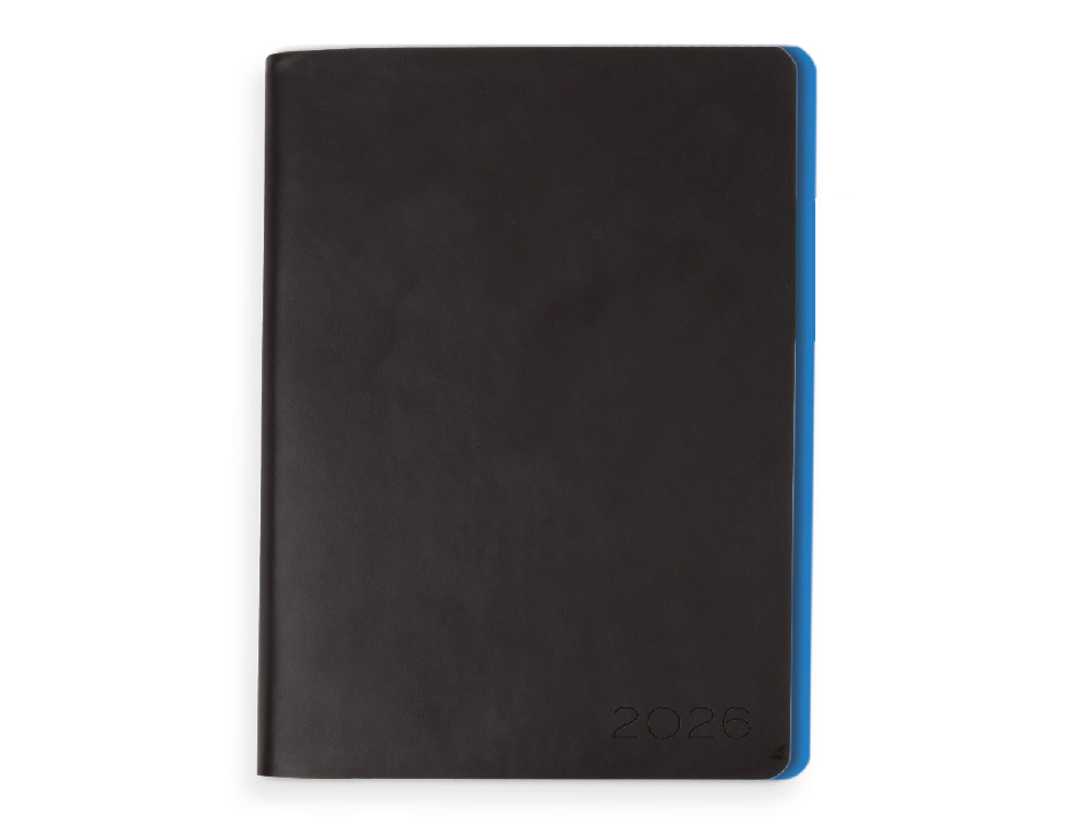 AGENDA ENCUADERNADA LIDERPAPEL SIFNOS A5 2026 DIA PAGINA AZUL PAPEL 70 GR FSC