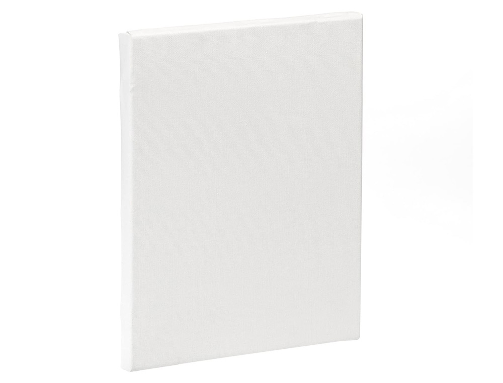 BASTIDOR LIDERPAPEL4P LIENZO GRAPADO TRASERO ALGODON 100% MARCO PAWLONIA 1,8X3,8 CM BORDES MADERA 33X22 CM