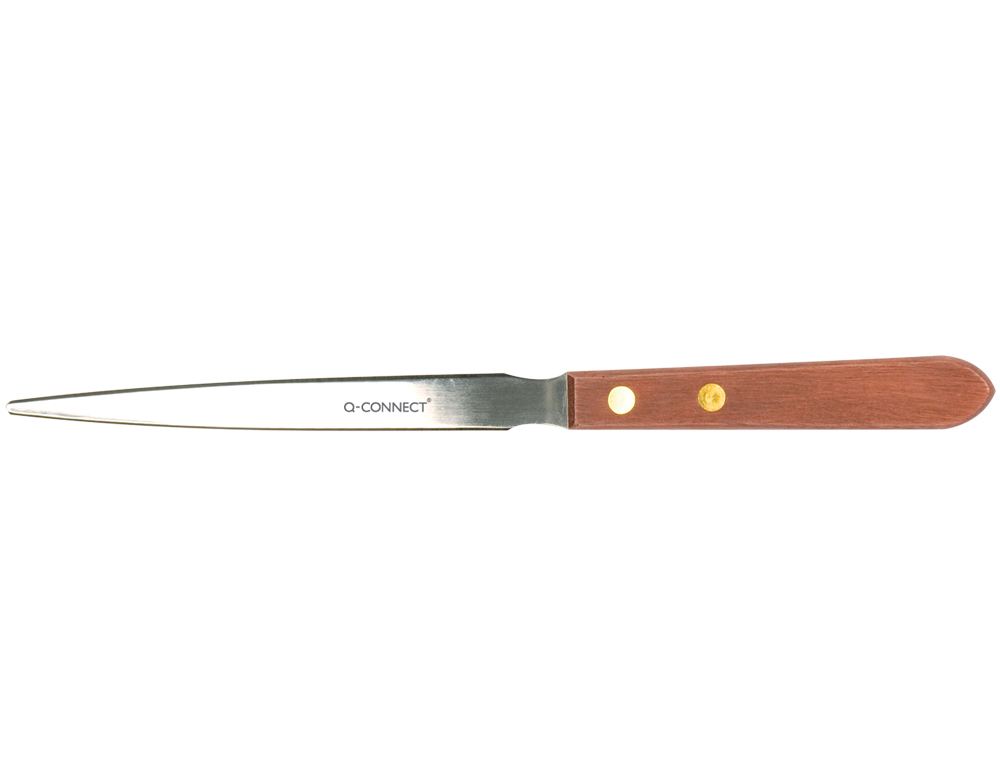 ABRECARTAS Q-CONNECT CON MANGO DE MADERA LONGITUD 215 MM