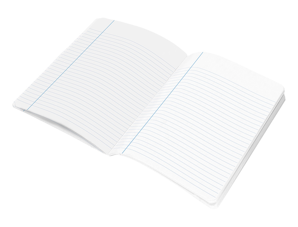 LIBRETA LIDERPAPEL SMART A4 80 HOJAS 60G/M2 HORIZONTAL CON DOBLE MARGEN