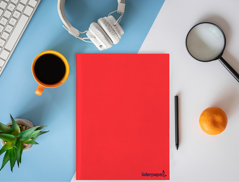 LIBRETA LIDERPAPEL SMART A4 80 HOJAS 60G/M2 HORIZONTAL CON DOBLE MARGEN