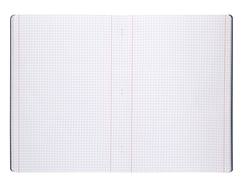 LIBRETA LIDERPAPEL 360 TAPA DE PLASTICO A4 48 HOJAS 90G/M2 5MM CON DOBLE MARGEN TAPA NEGRA