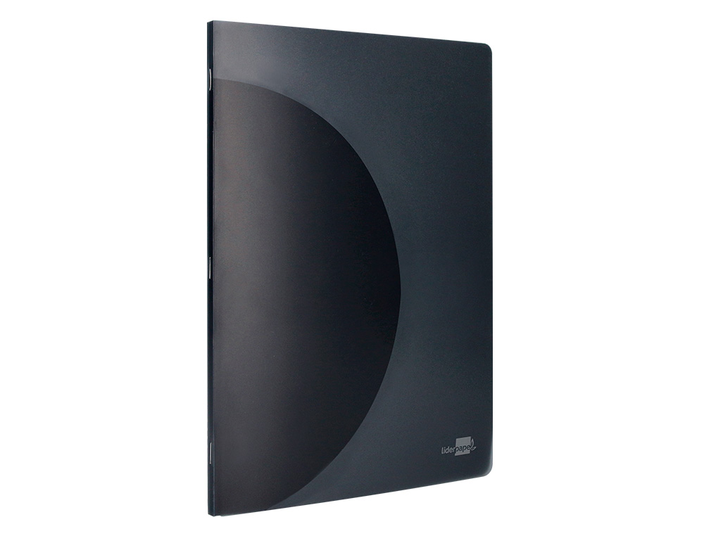 LIBRETA LIDERPAPEL 360 TAPA DE PLASTICO A4 48 HOJAS 90G/M2 5MM CON DOBLE MARGEN TAPA NEGRA