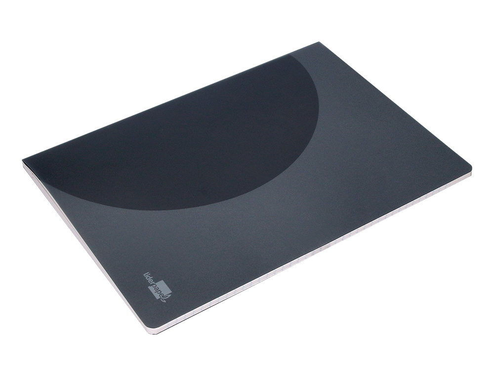 LIBRETA LIDERPAPEL 360 TAPA DE PLASTICO A4 48 HOJAS 90G/M2 5MM CON DOBLE MARGEN TAPA NEGRA