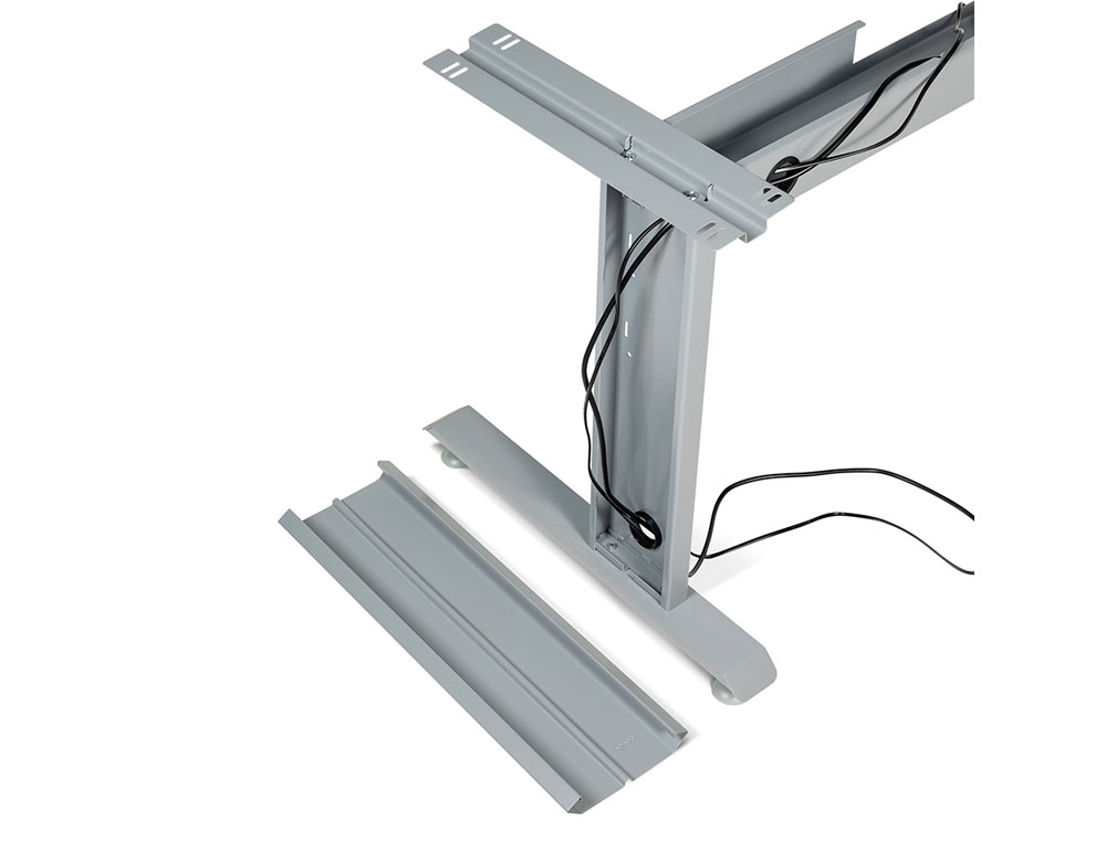 MESA DE OFICINA ROCADA METAL 2001AC02 GRIS/GRIS 140X80 CM