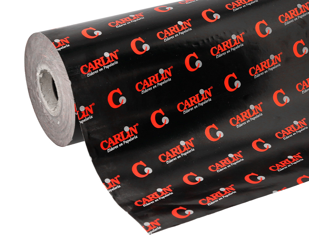 PAPEL DE REGALO ESTUCADO CARLIN BOBINA PEQUEÑA ANCHO 35 CM PESO 5 KG